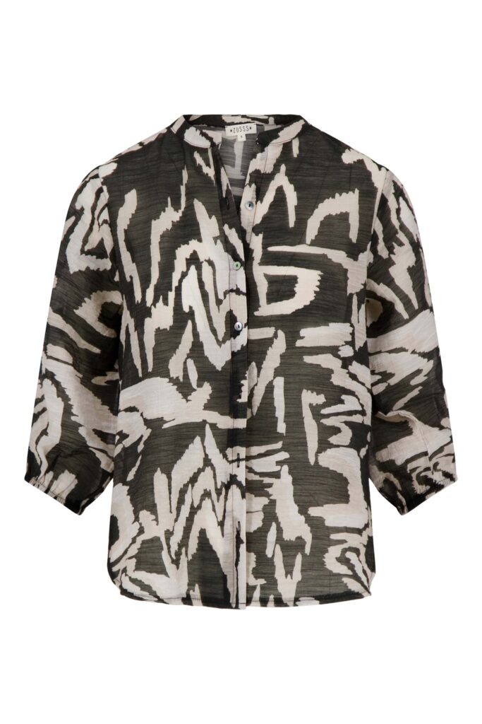 Blouse  pofmouw met print