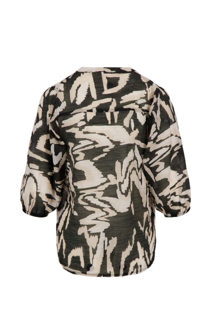 Blouse  pofmouw met print - Afbeelding 3