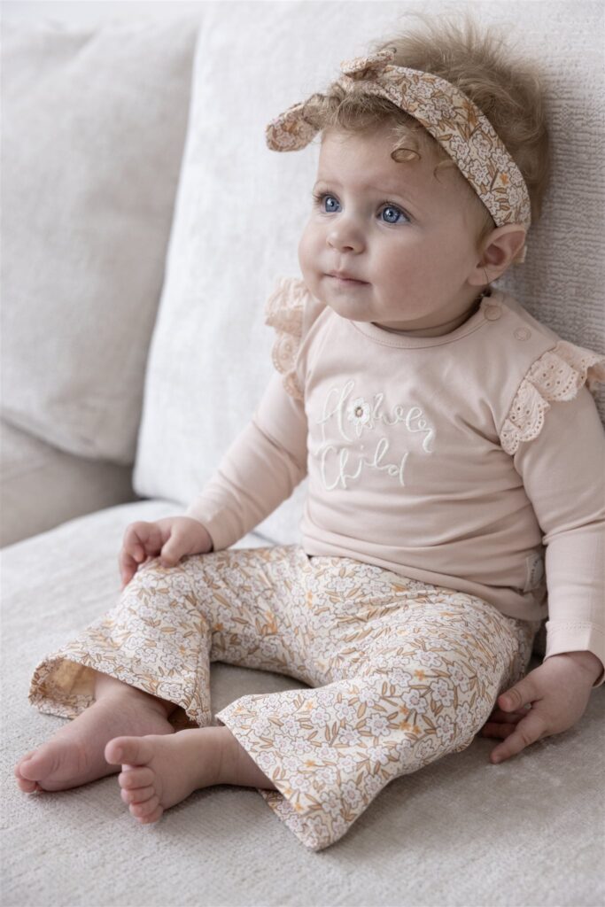 Flare broek AOP Flower Field