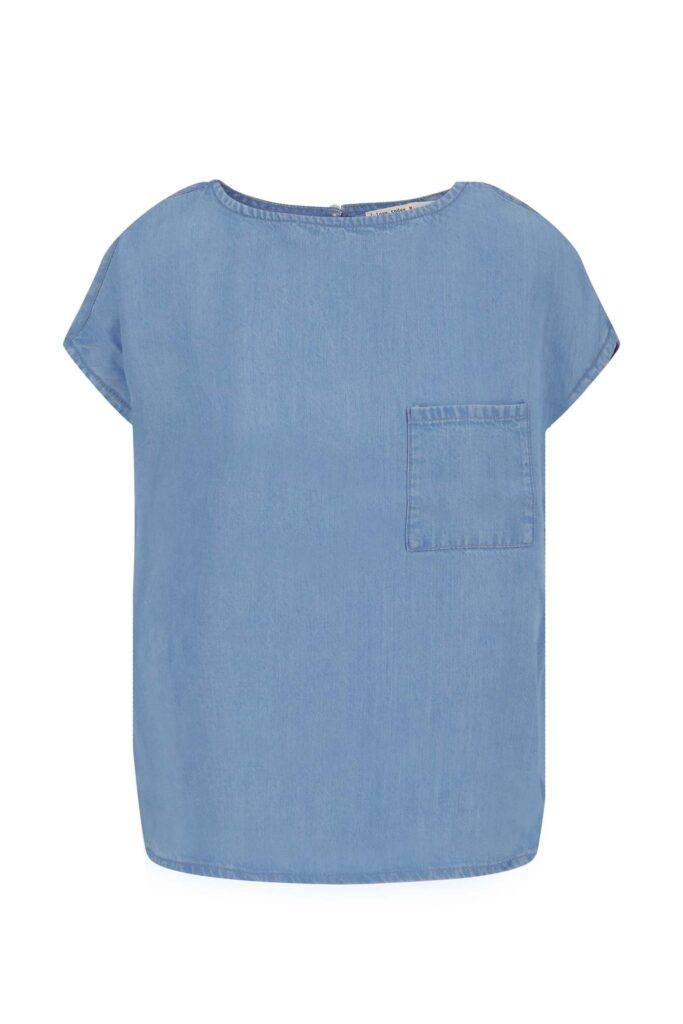 Top tencel korte mouw