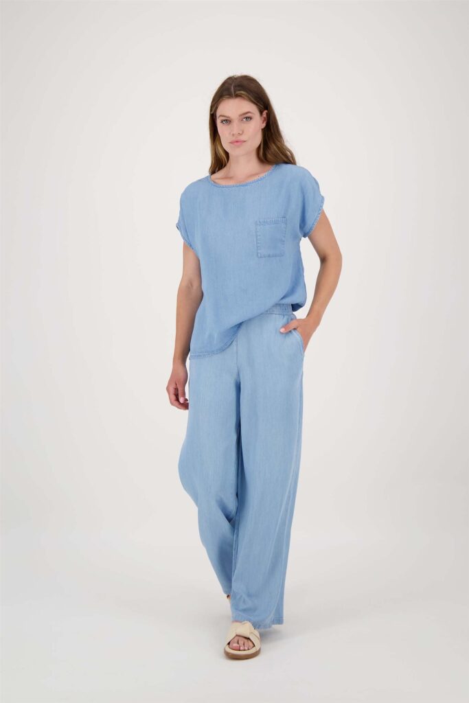 Top tencel korte mouw - Afbeelding 2