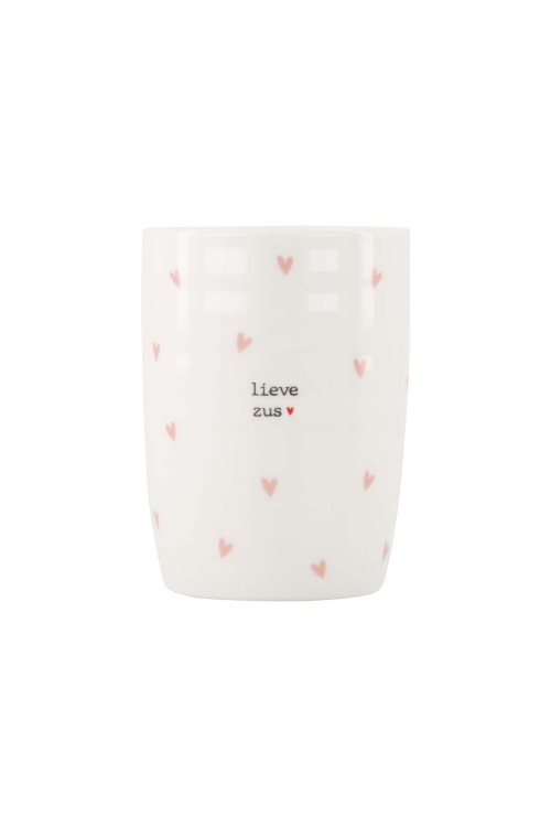 koffiemok hartjes lieve zus