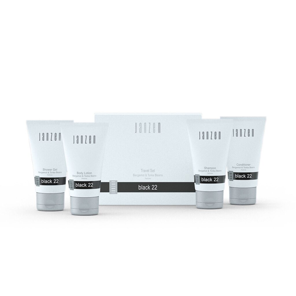 travel set black 22